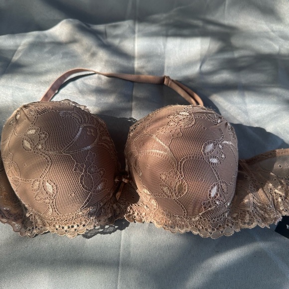 Elegant Lace Underwire Bra - Brown 36 c - Picture 2 of 8